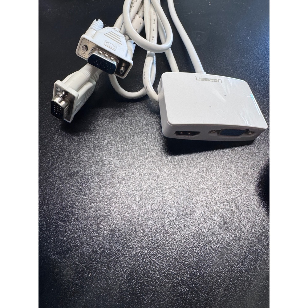 Ugreen Mini DisplayPort to HDMI VGA Adapter Hub White Thunderbolt 2 Converter
